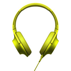 Sony MDR-100AAP h.ear Over-Ear Headphones with In-Line Mic/Remote Lime Yellow